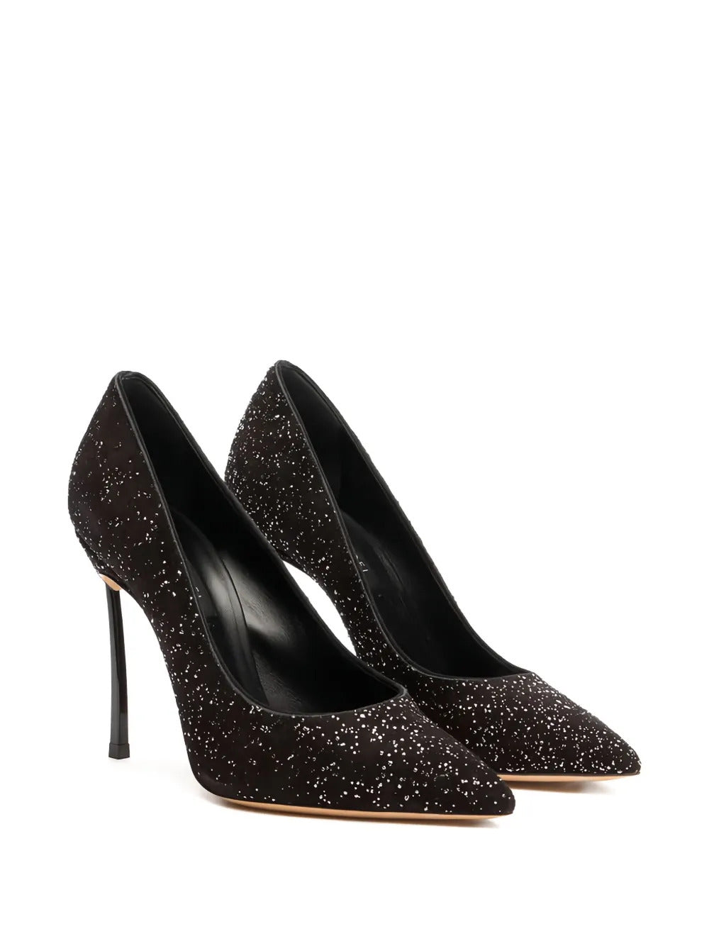 Casadei  100mm glitter-point pumps