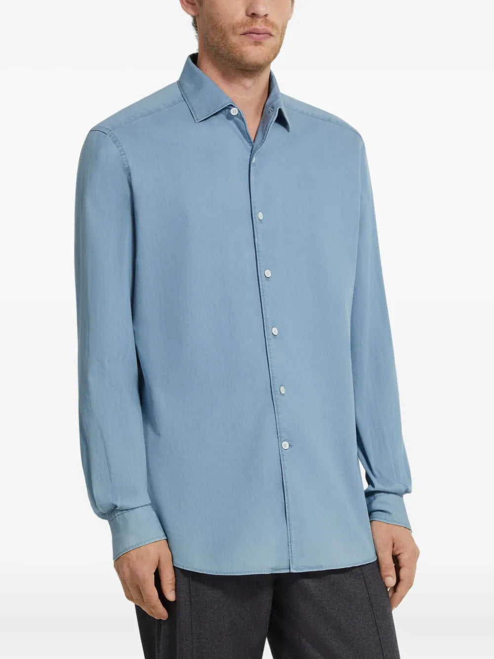 Zegna cotton long-sleeve shirt