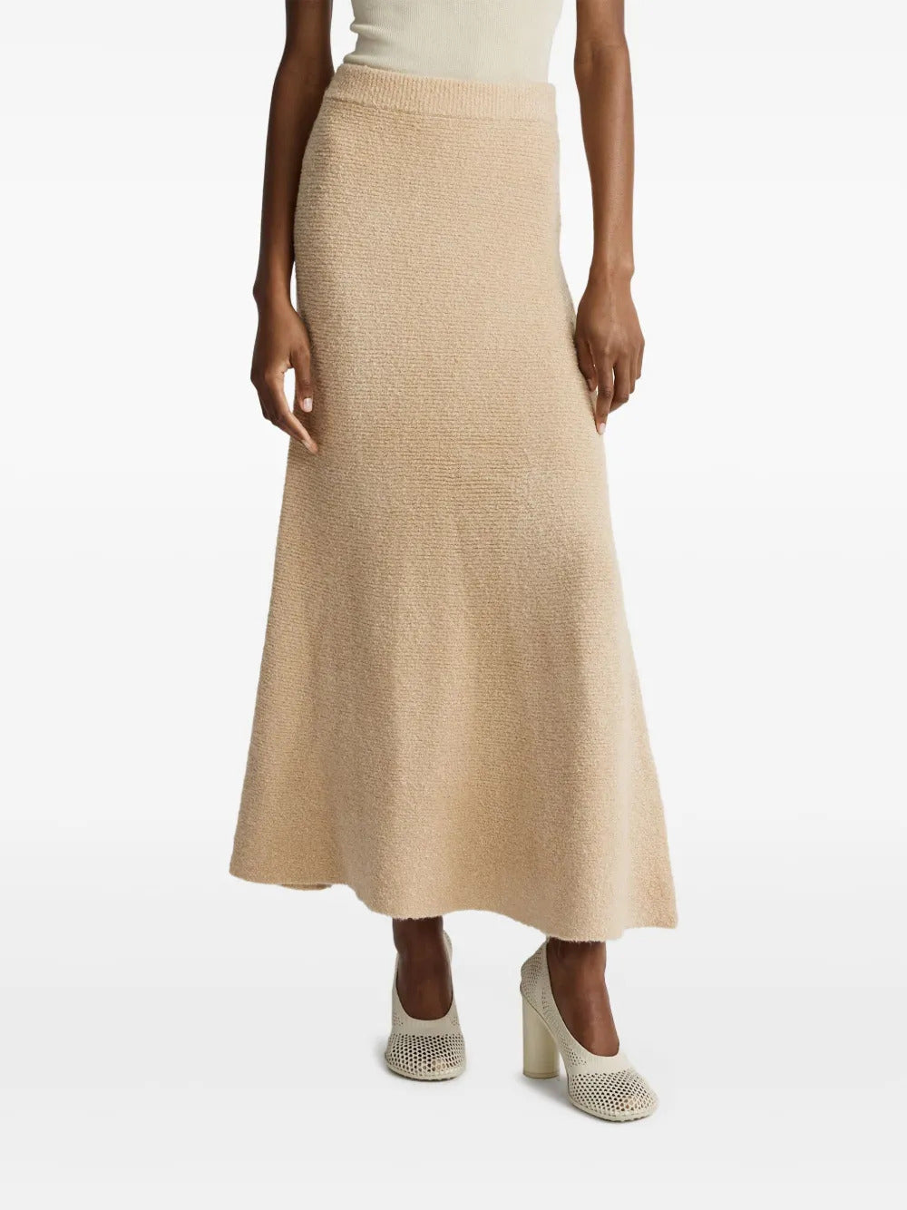 Anna Quan  ribbed flared skirt
