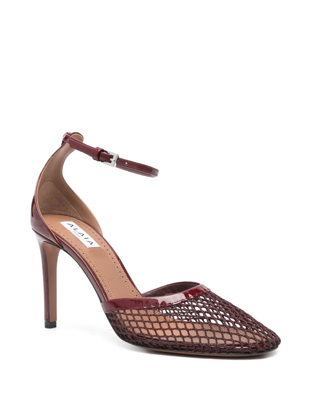 Alaïa  90mm ankle-strap mesh pumps