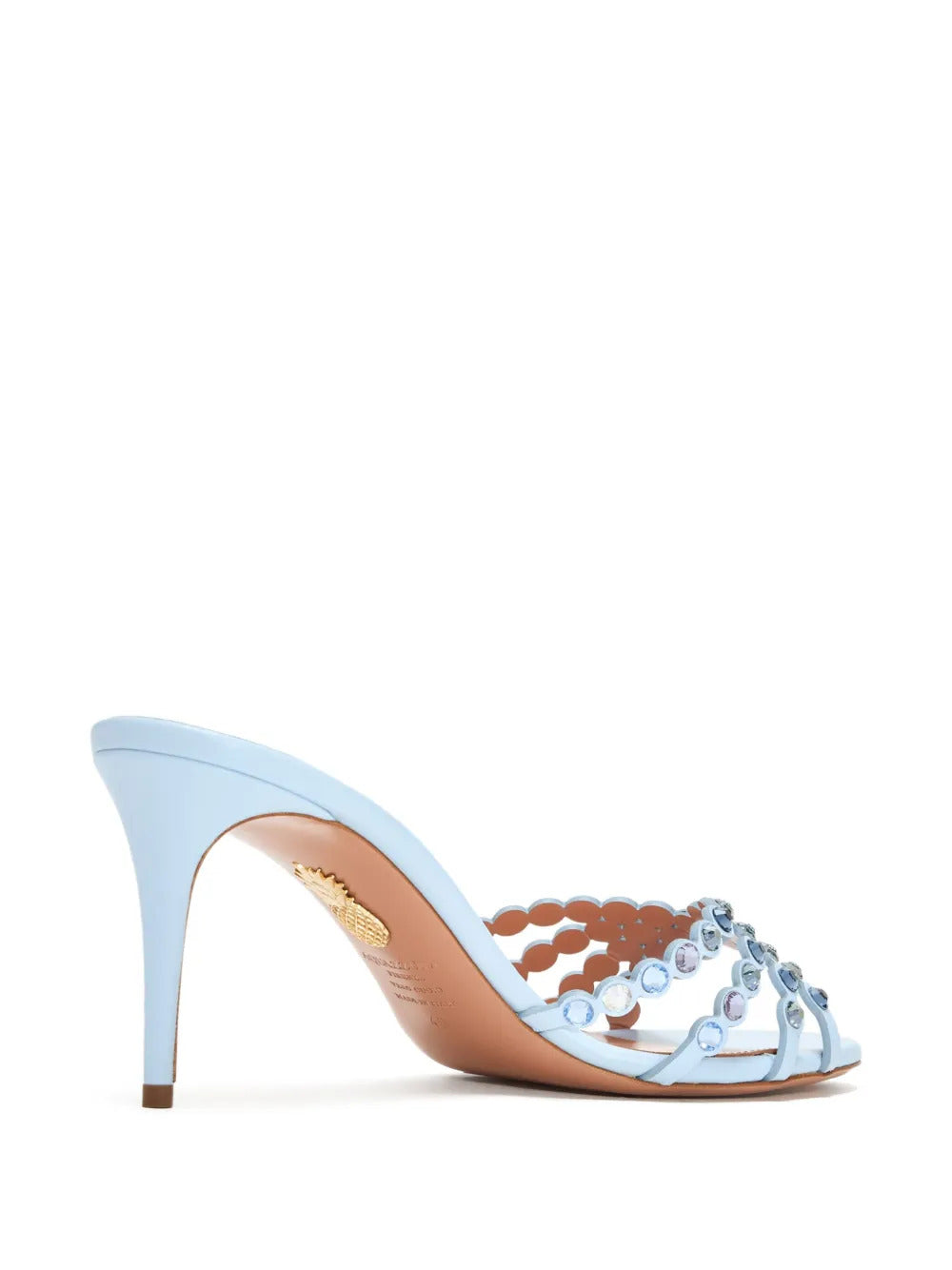 Aquazzura 75mm Tequila crystal-embellished stiletto sandals
