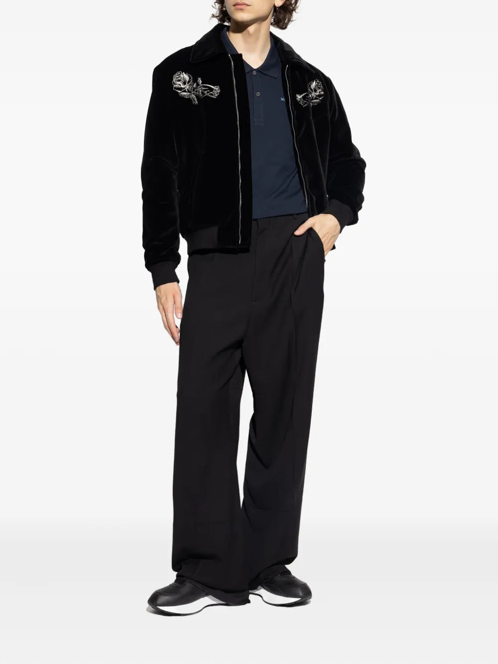 Alexander McQueen  logo-embroidered polo shirt