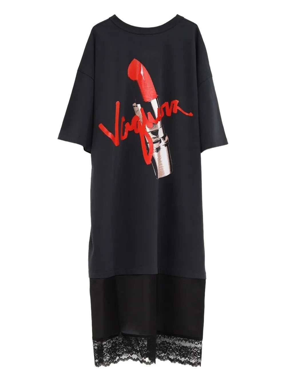 Vaquera  lace-trim midi dress