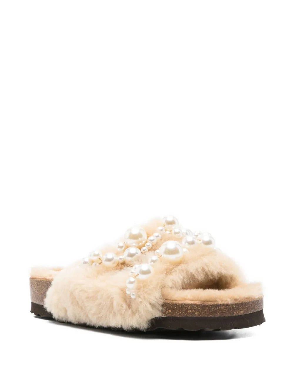 Alameda Turquesa  Mimi faux-pearl embellished sandals