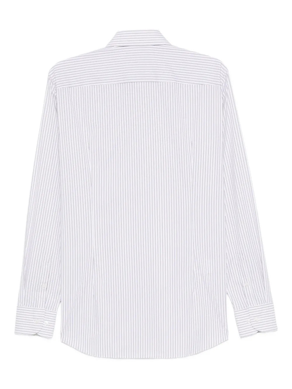 BOSS striped long-sleeve shirt