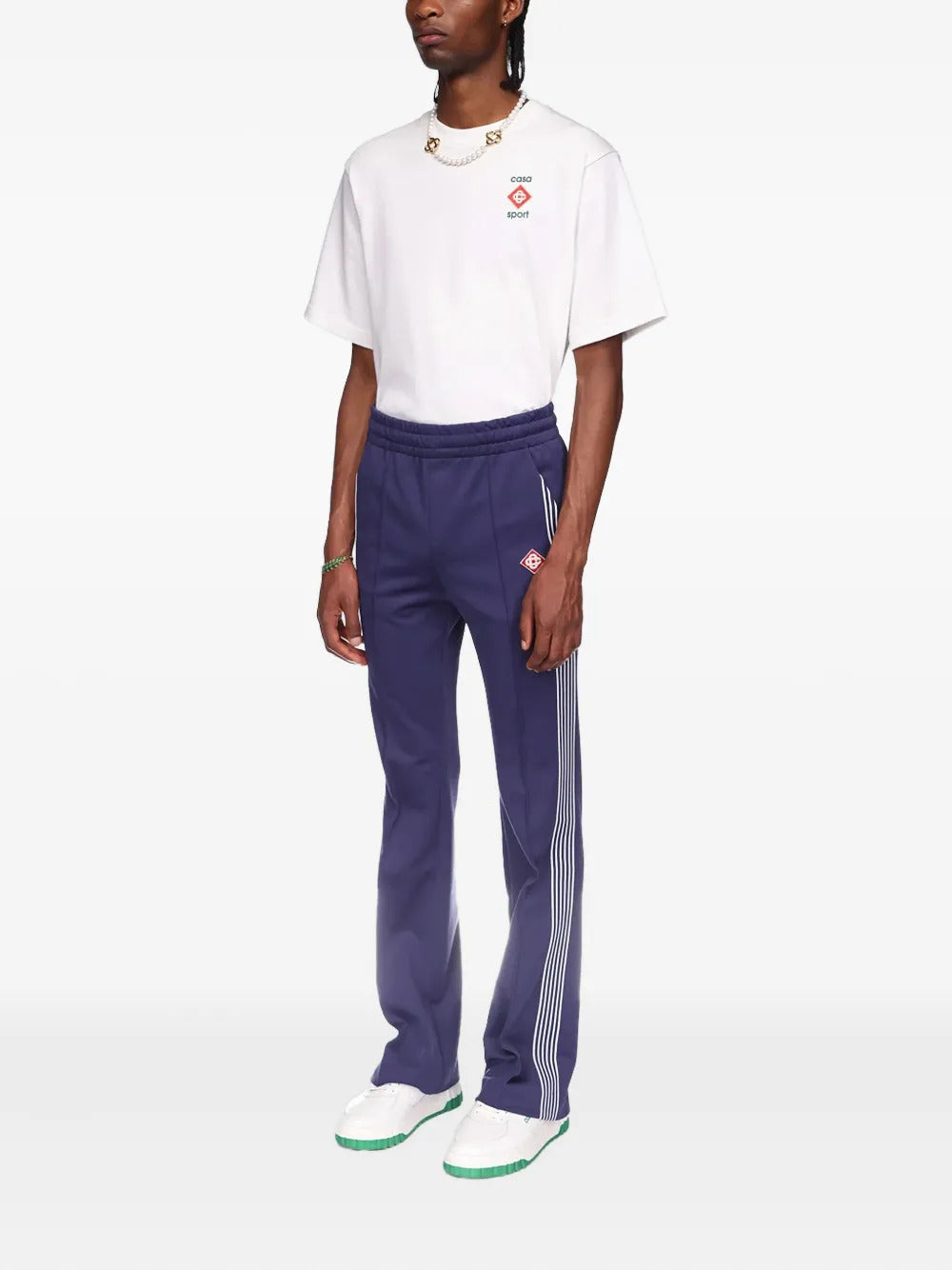 Casablanca side-stripe logo trousers