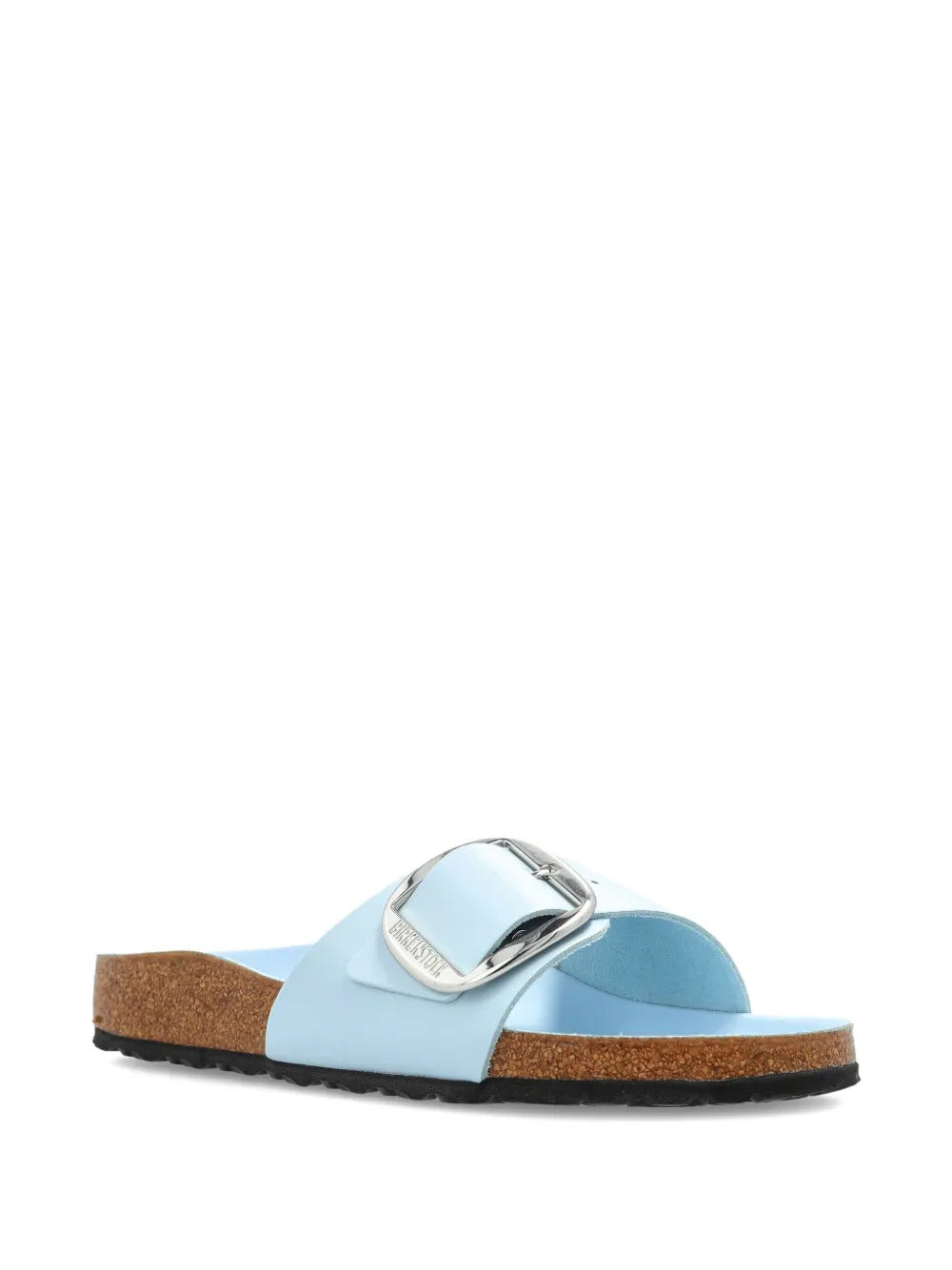 Birkenstock  buckle patent leather flat sandals