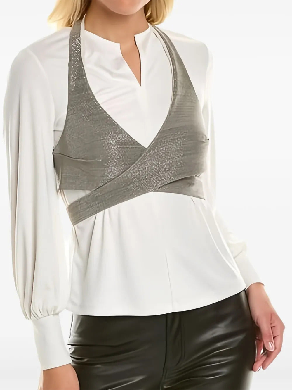 Brunello Cucinelli  halterneck long-sleeved shirt