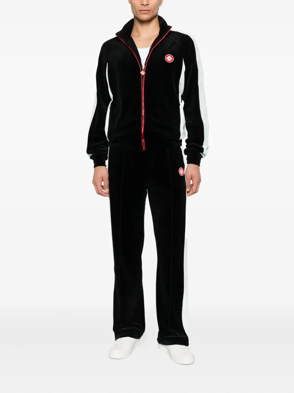 Casablanca  side-stripe velour trousers