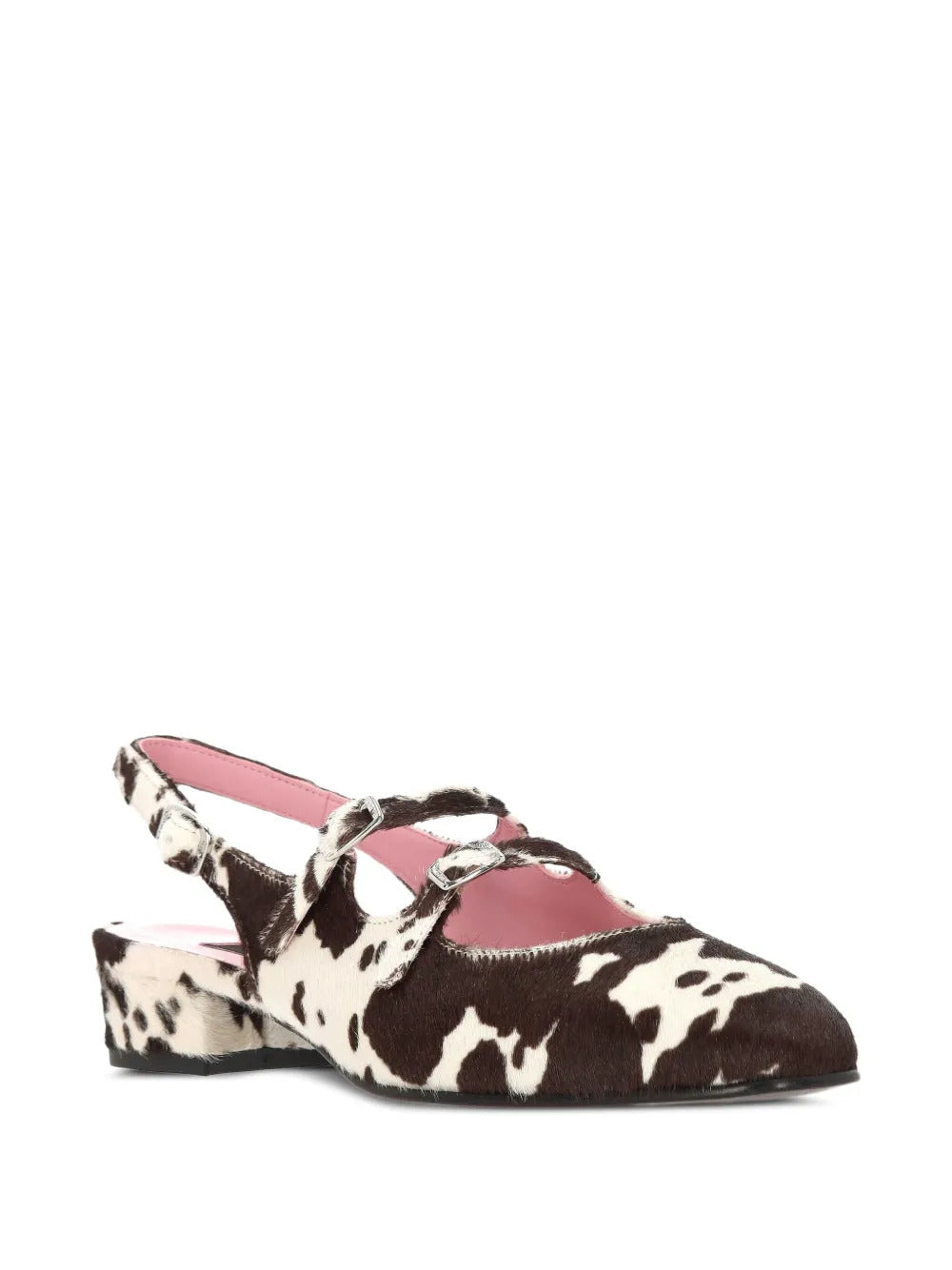 Carel Paris leather buckle pumps
