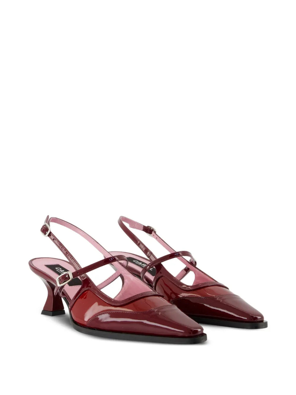 Carel Paris  Cecile patent-leather slingback pumps