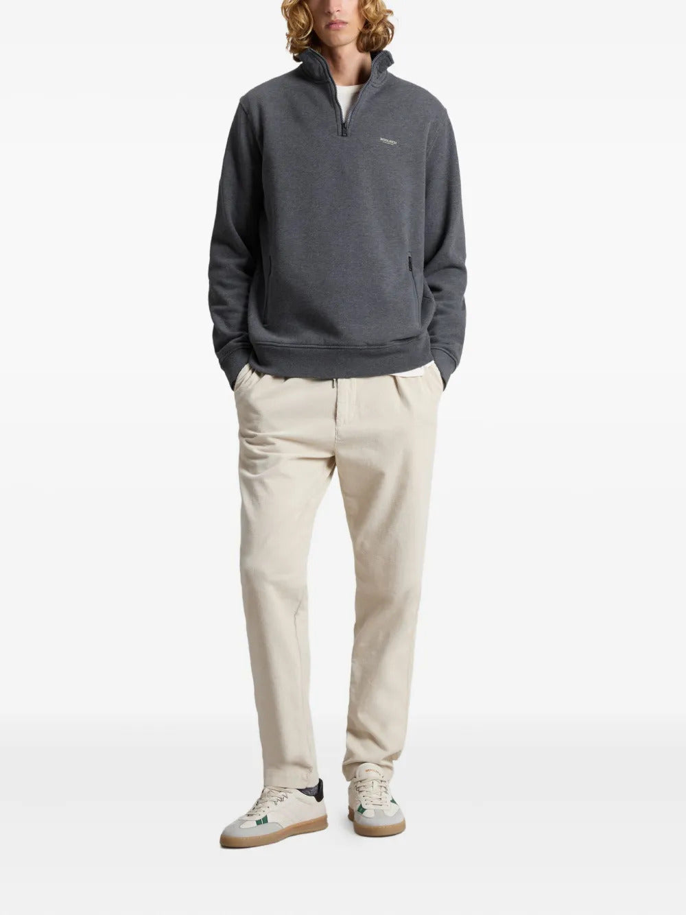 Woolrich  Mixmedia zip sweatshirt