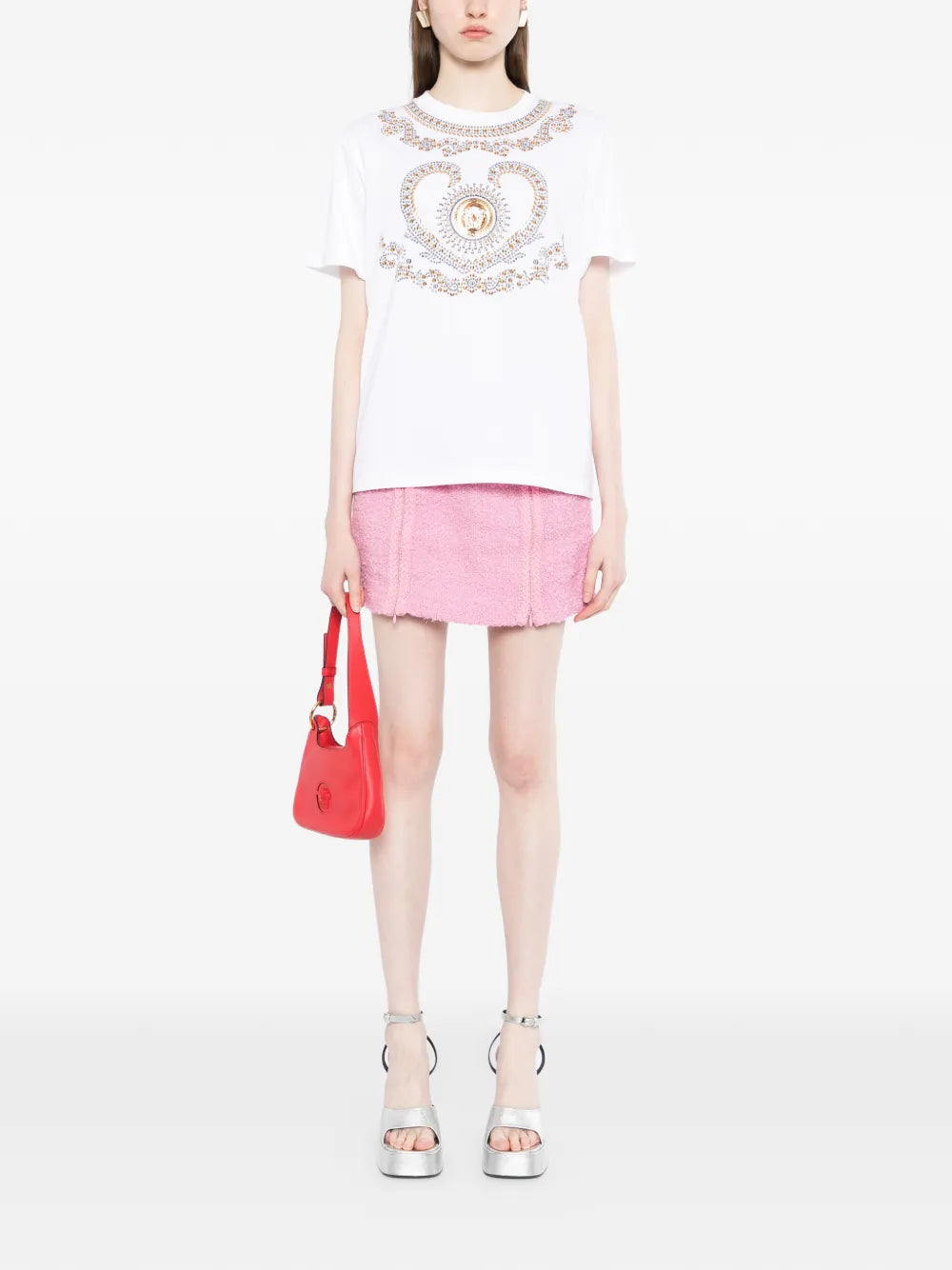 Versace  embellished T-shirt