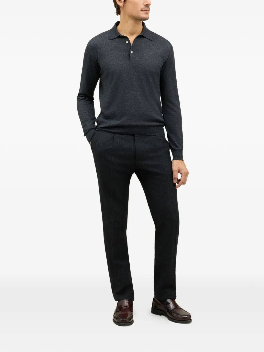 Boglioli  buttoned polo shirt