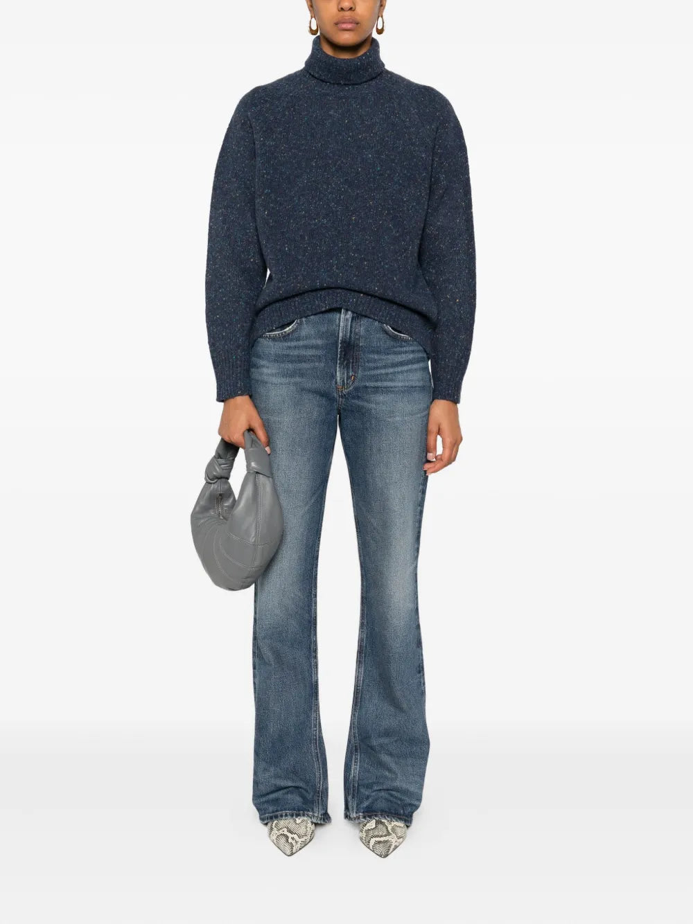 AGOLDE  flared regenerative-cotton jeans