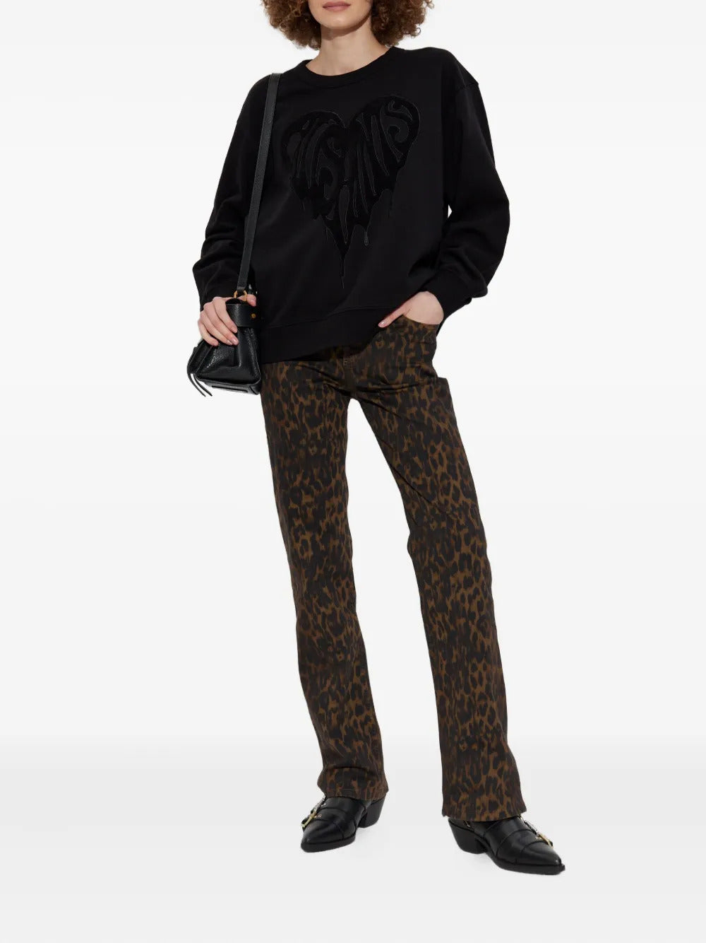 AllSaints leopard-print jeans