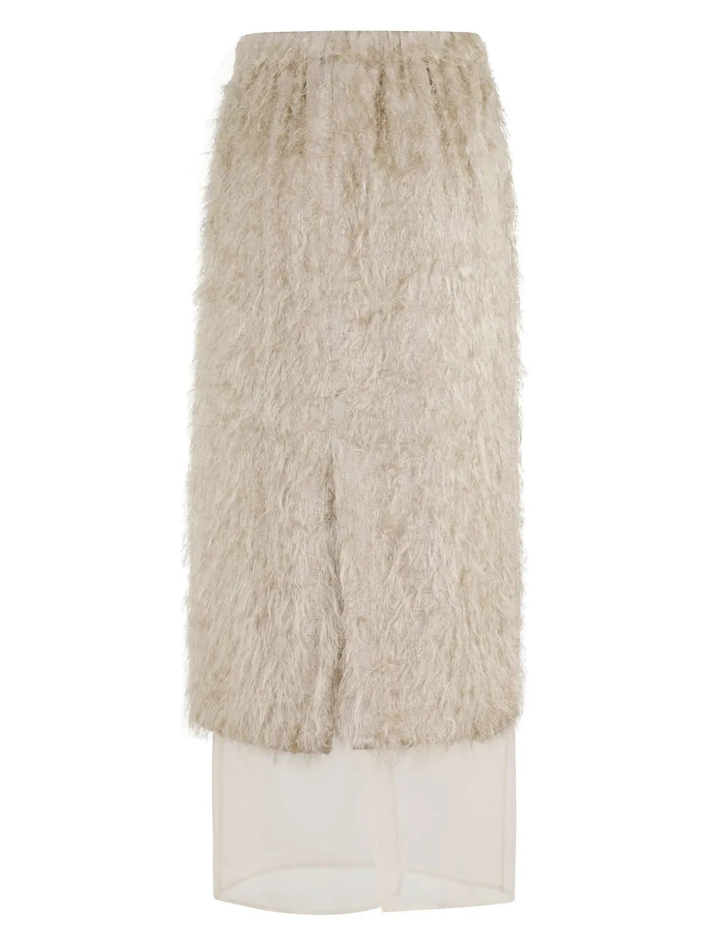 Alysi  fringed maxi skirt