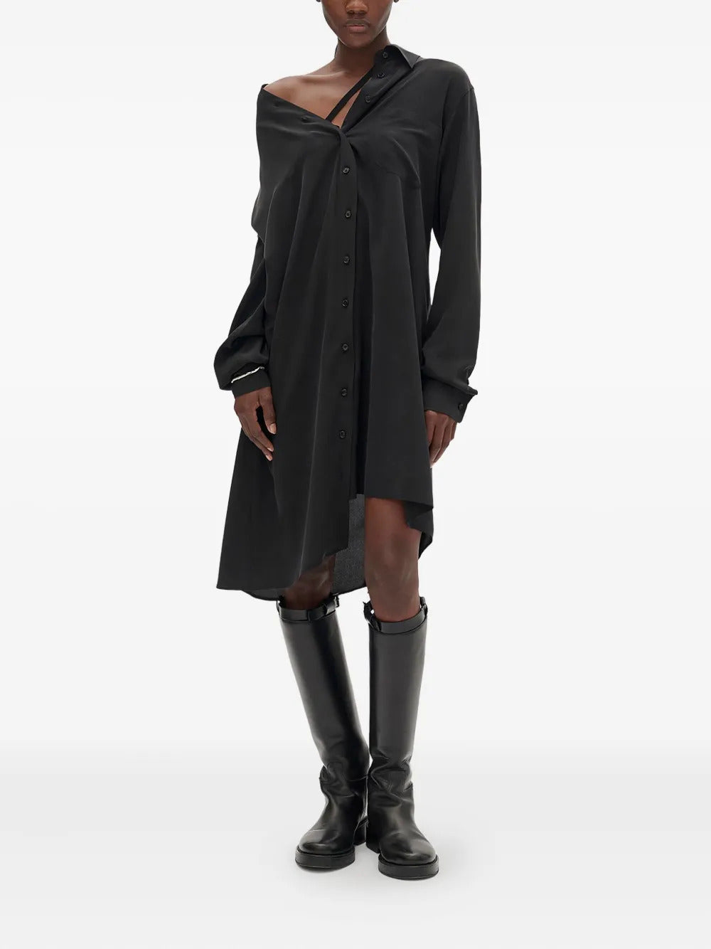 Ann Demeulemeester  Halina drop-shoulder shirt midi dress