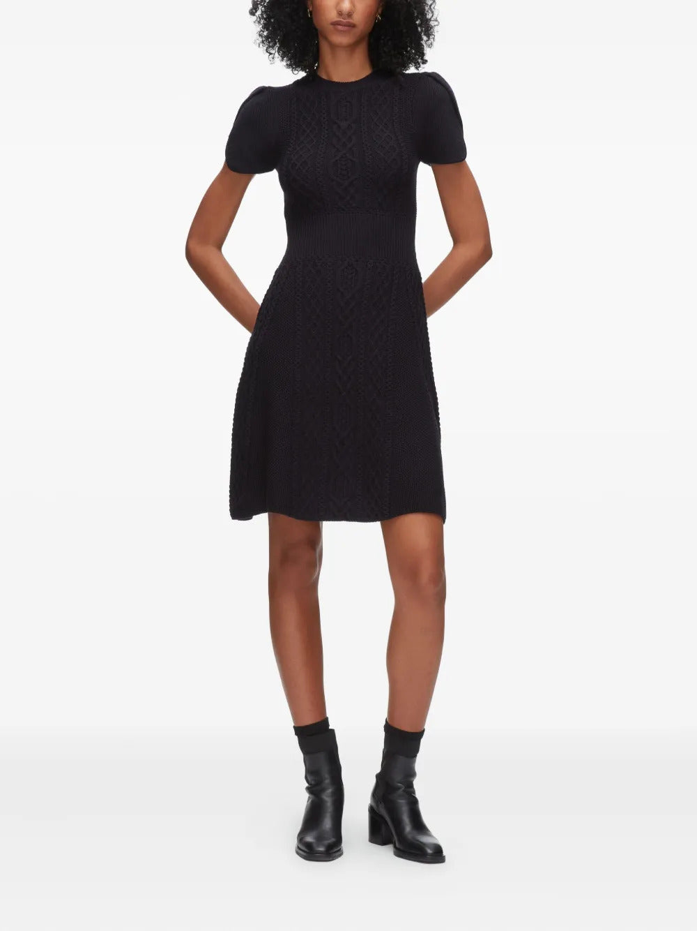 3.1 Phillip Lim  cable-knit short-sleeve mini dress