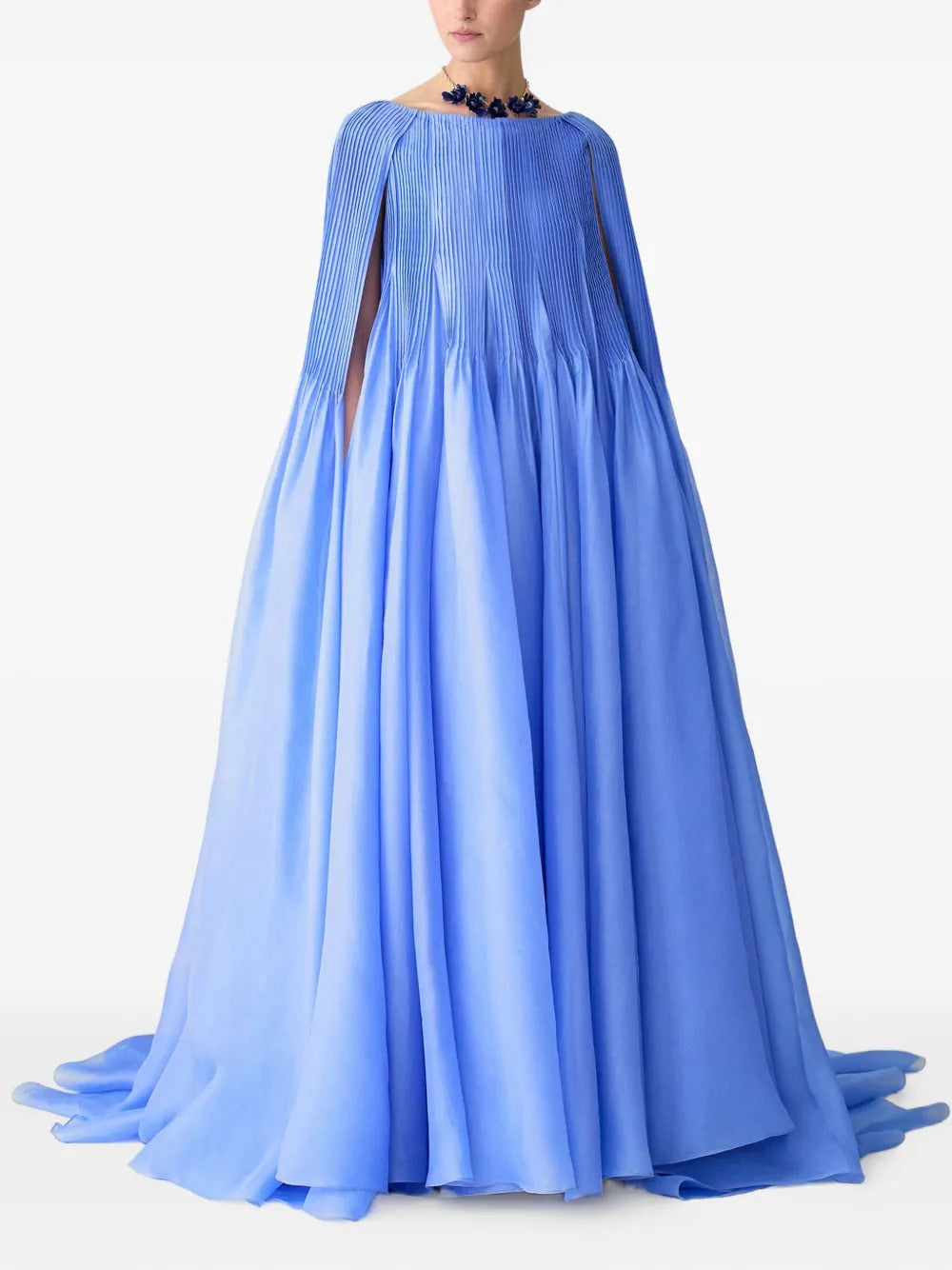 Carolina Herrera  pleated cape gown