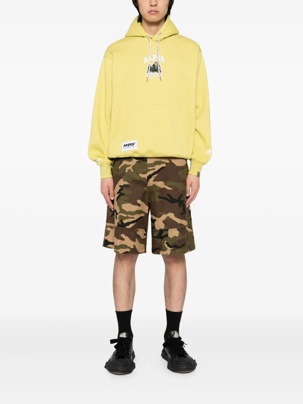 AAPE BY *A BATHING APE®  logo-patch hoodie