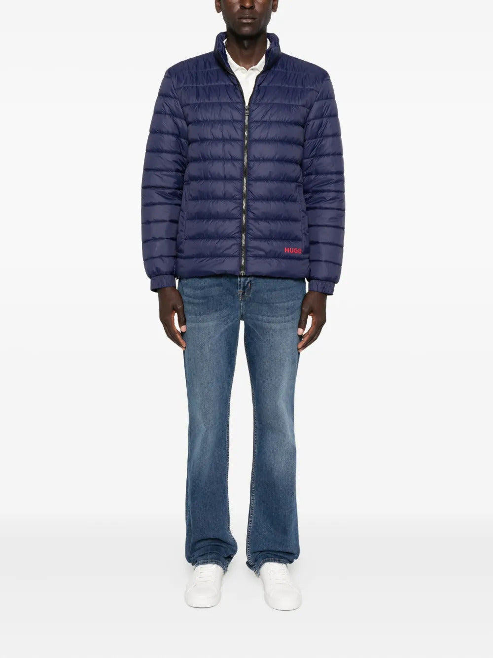 BOSS  embroidered-logo padded jacket
