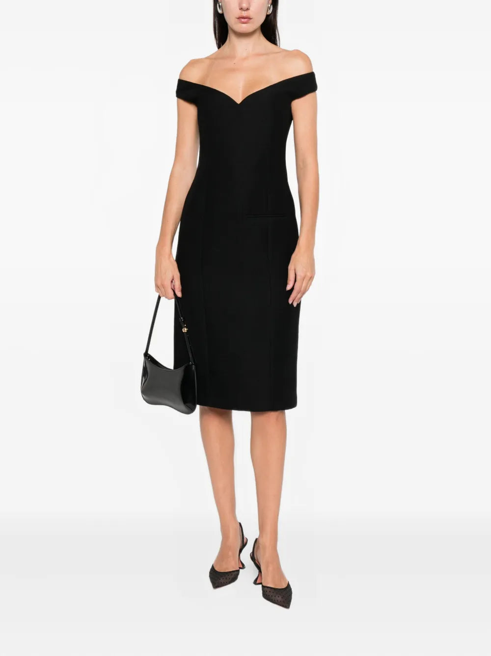 CALVIN KLEIN COLLECTION  v-neck sleeveless dress