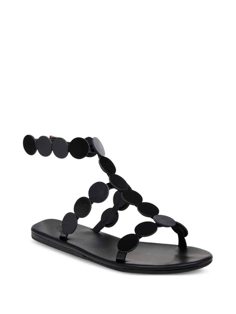 Ancient Greek Sandals Triton circle-embellished flat sandals