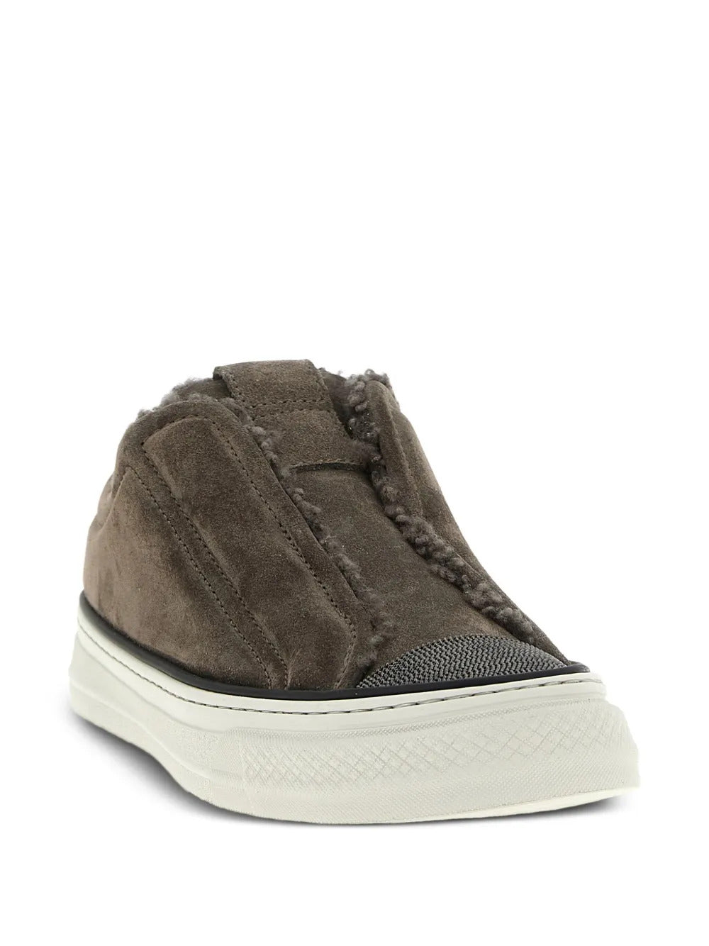 Brunello Cucinelli shearling-trim sneakers