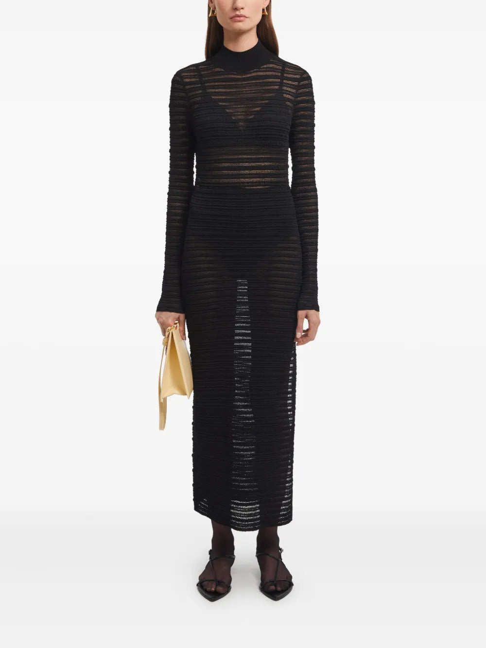 AERON knit high-neck maxi dress