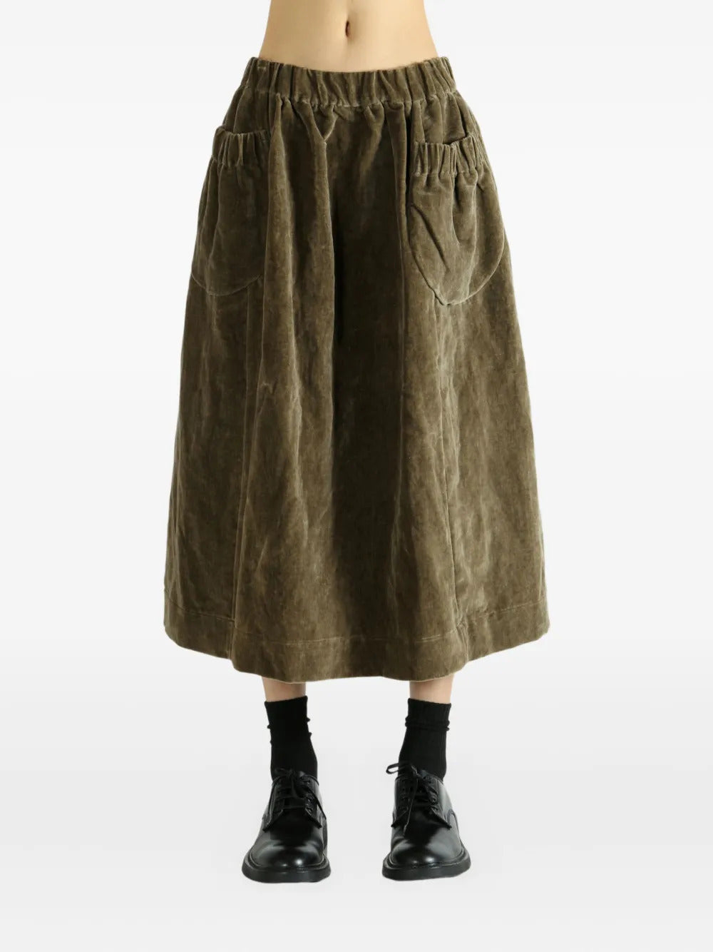 Casey Casey  Ghost pocket-detail elastic-waist midi skirt