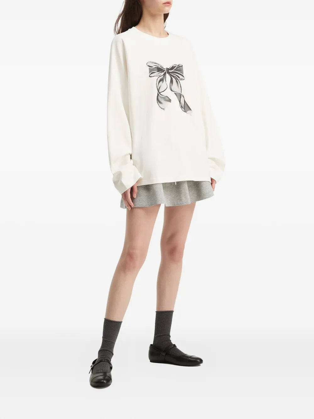 b+ab  bow sweatshirt