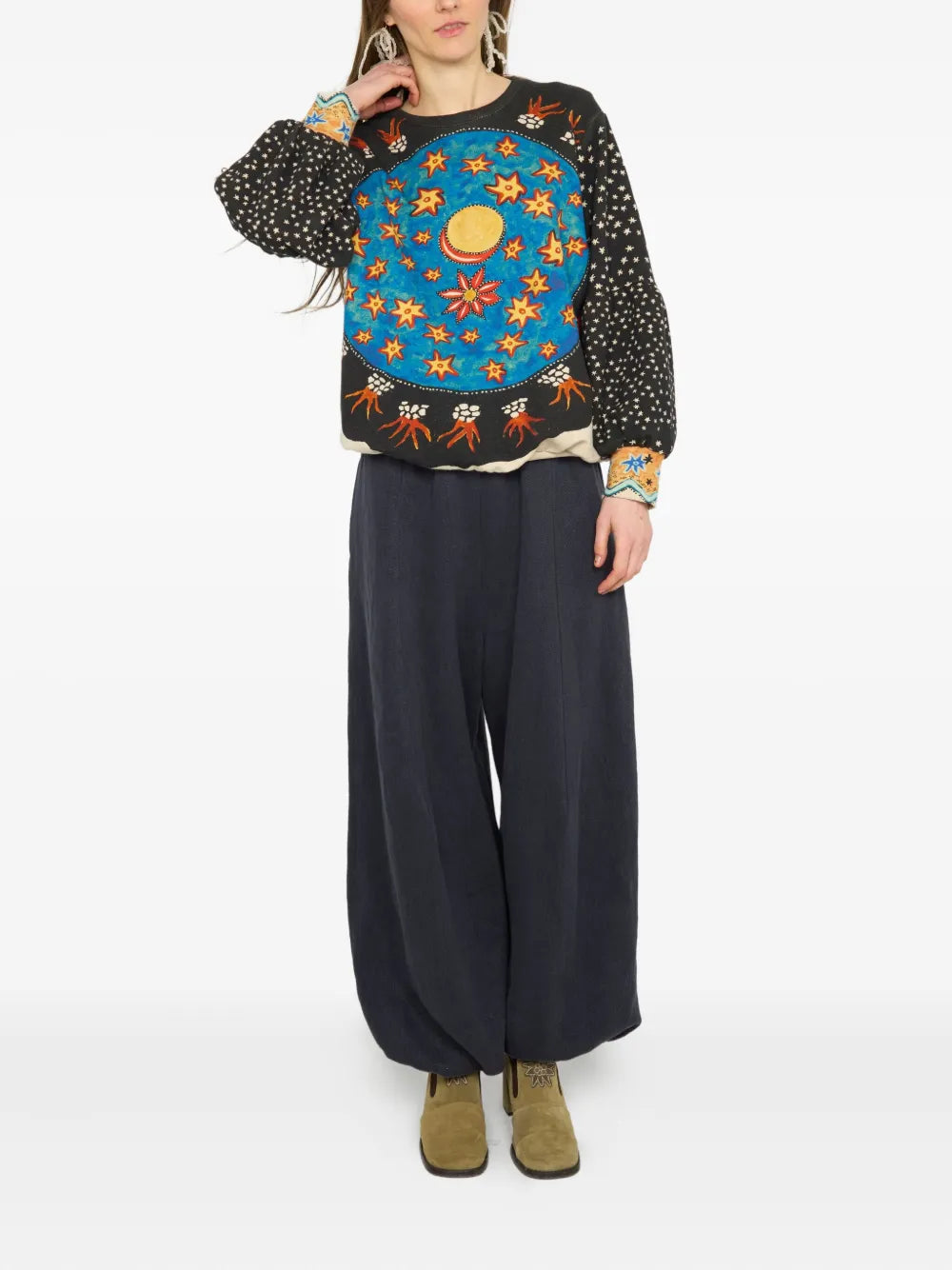 Anntian  celestial-print sweatshirt