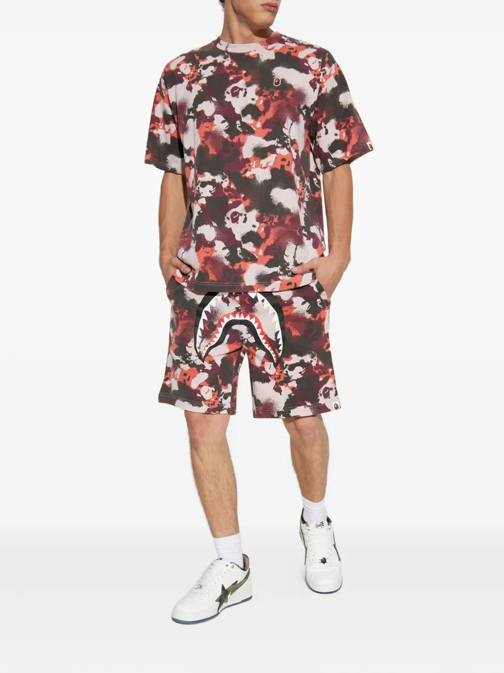 A BATHING APE®  camouflage-print T-shirt