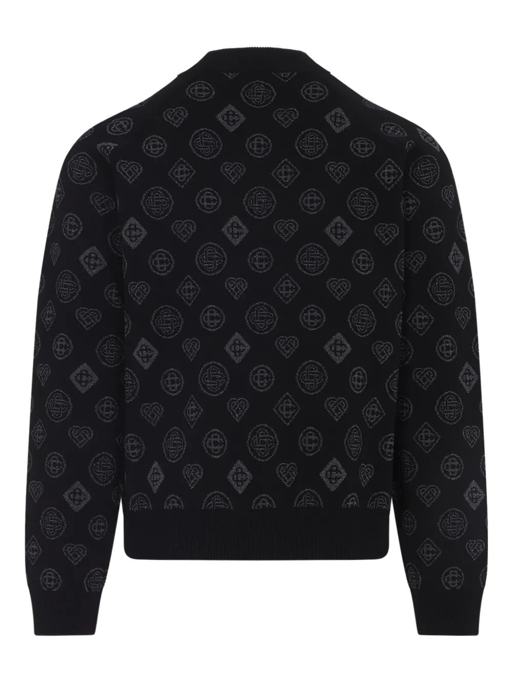 Casablanca logo-pattern zip-up jacket