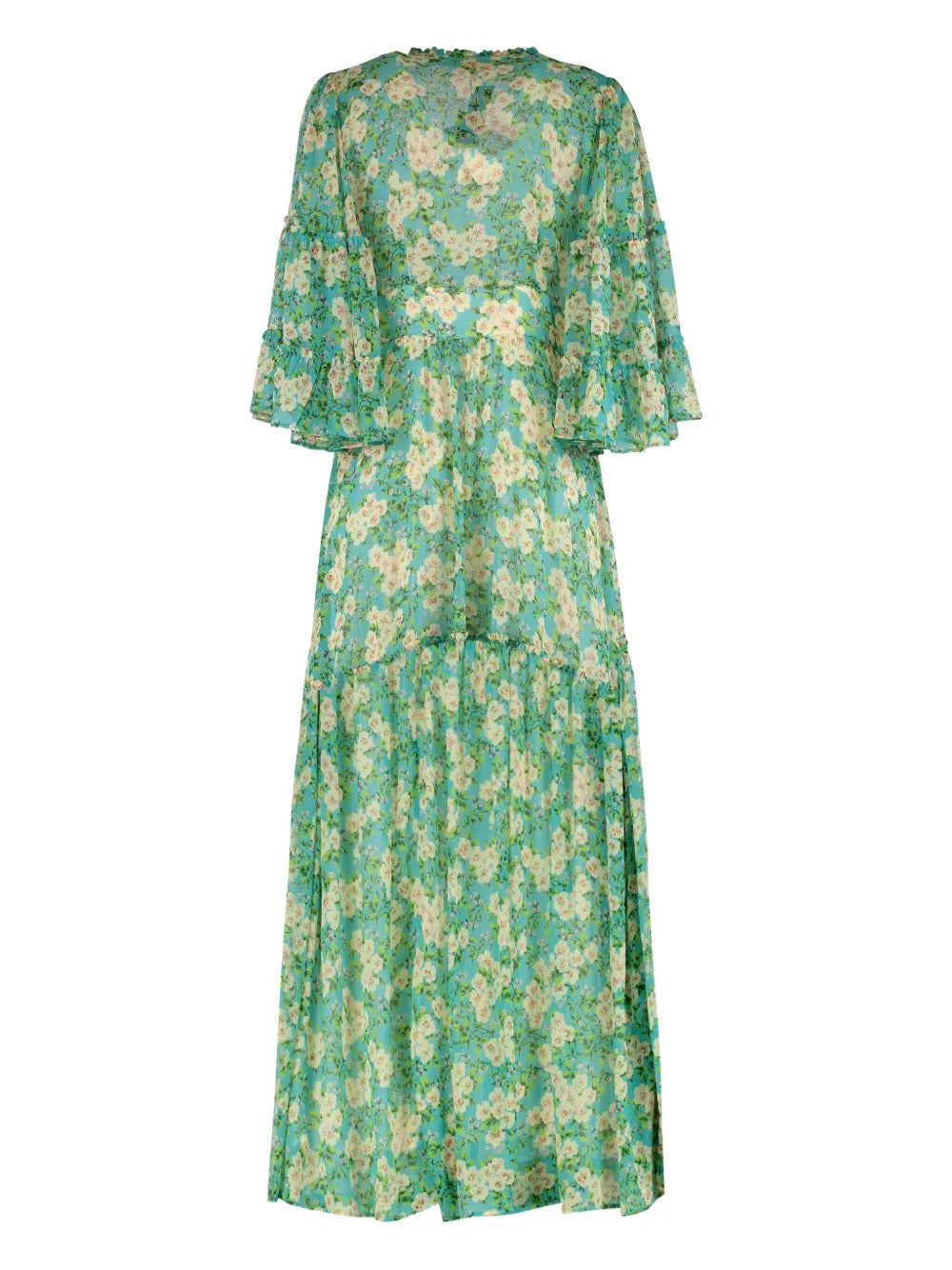 byTiMo ruffled floral maxi dress