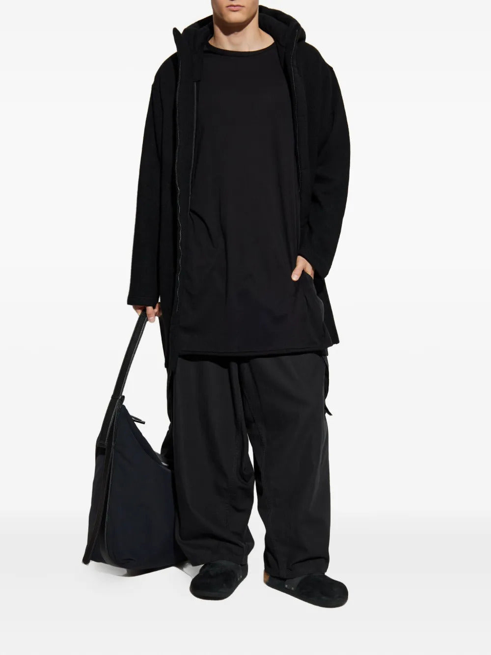 Yohji Yamamoto pleated cargo trousers