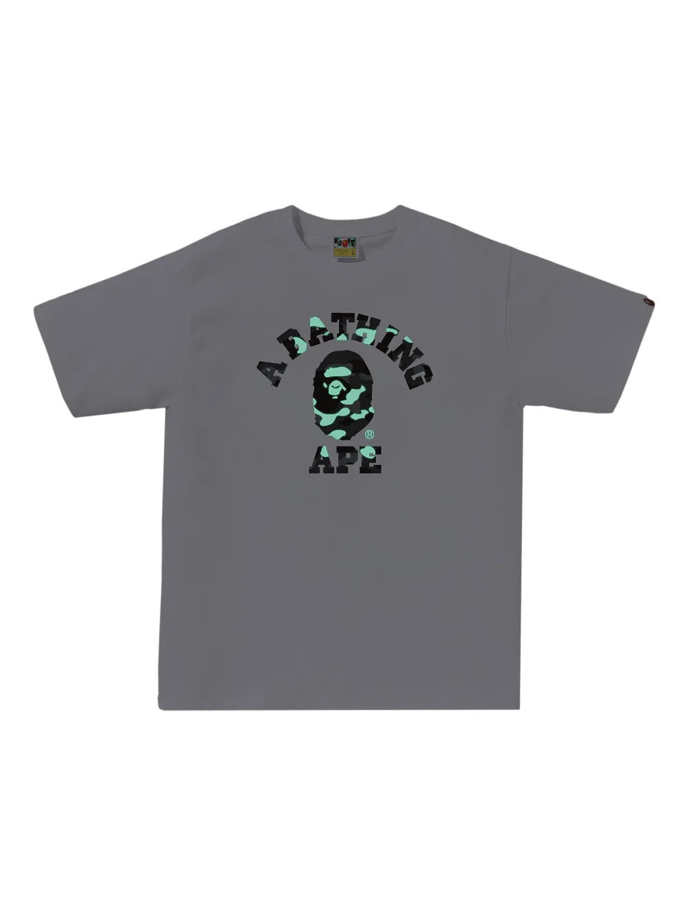 A BATHING APE®  camo-print ape-head T-shirt