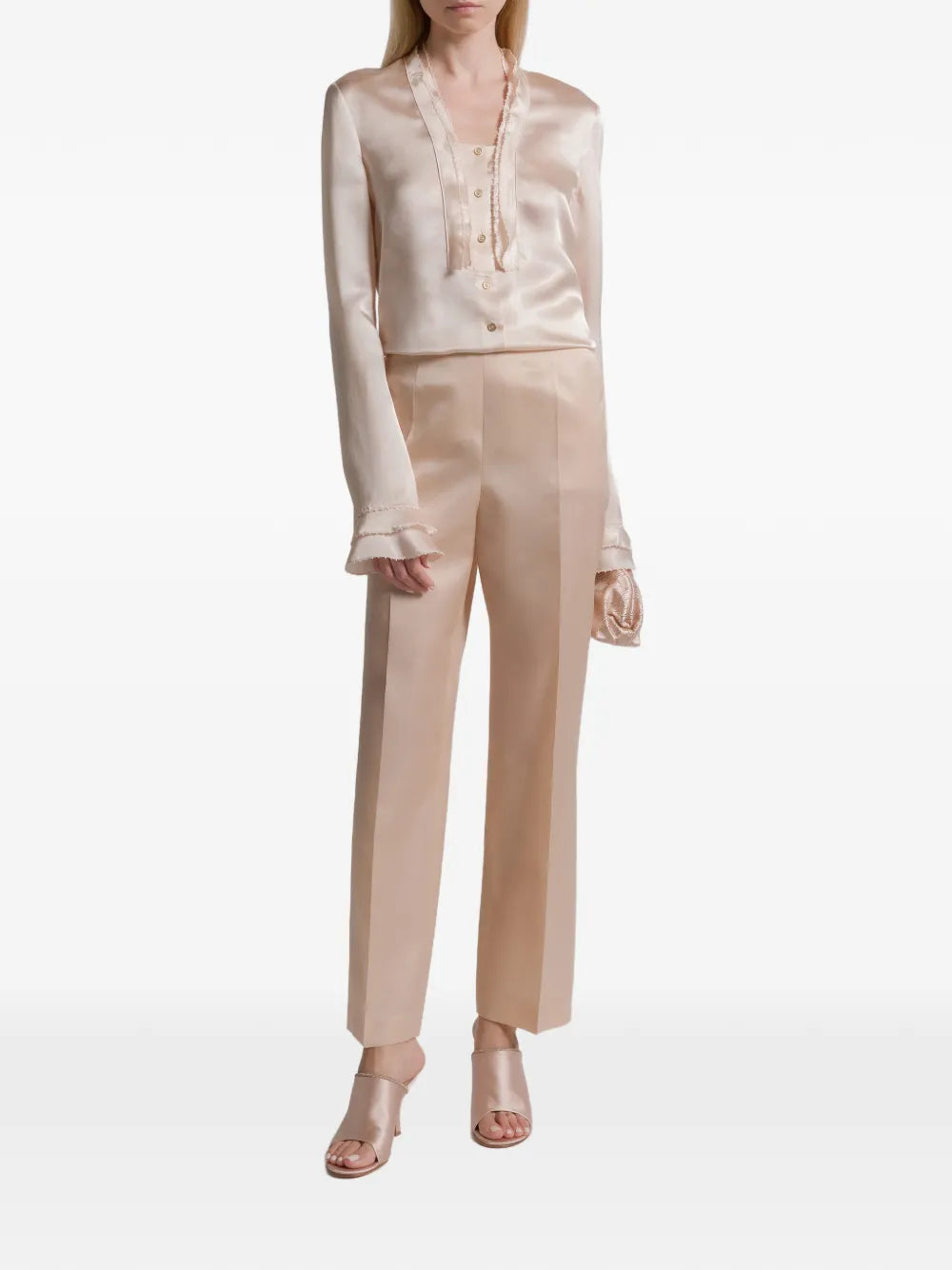 Alberta Ferretti  ruffled buttoned shirt