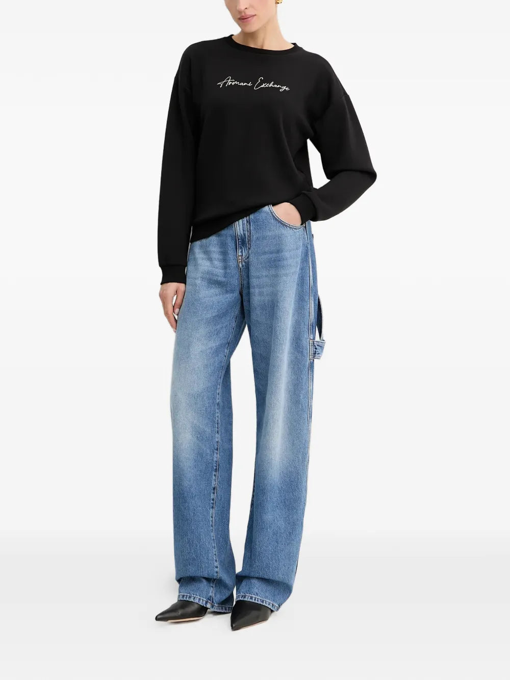 Armani Exchange crew-neck sweatshirt - Image 4
