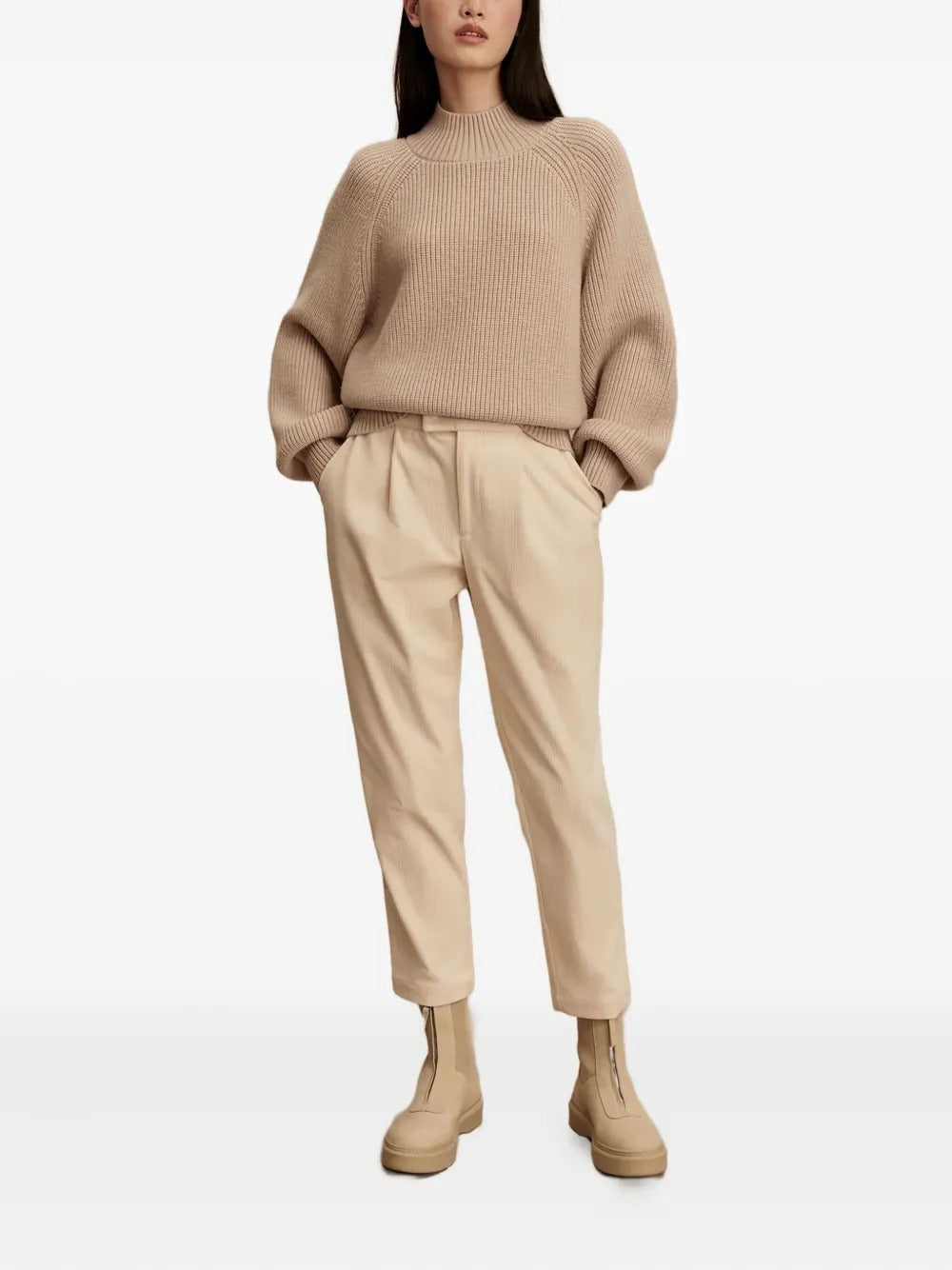 Varley  high-neck ribbed jumper