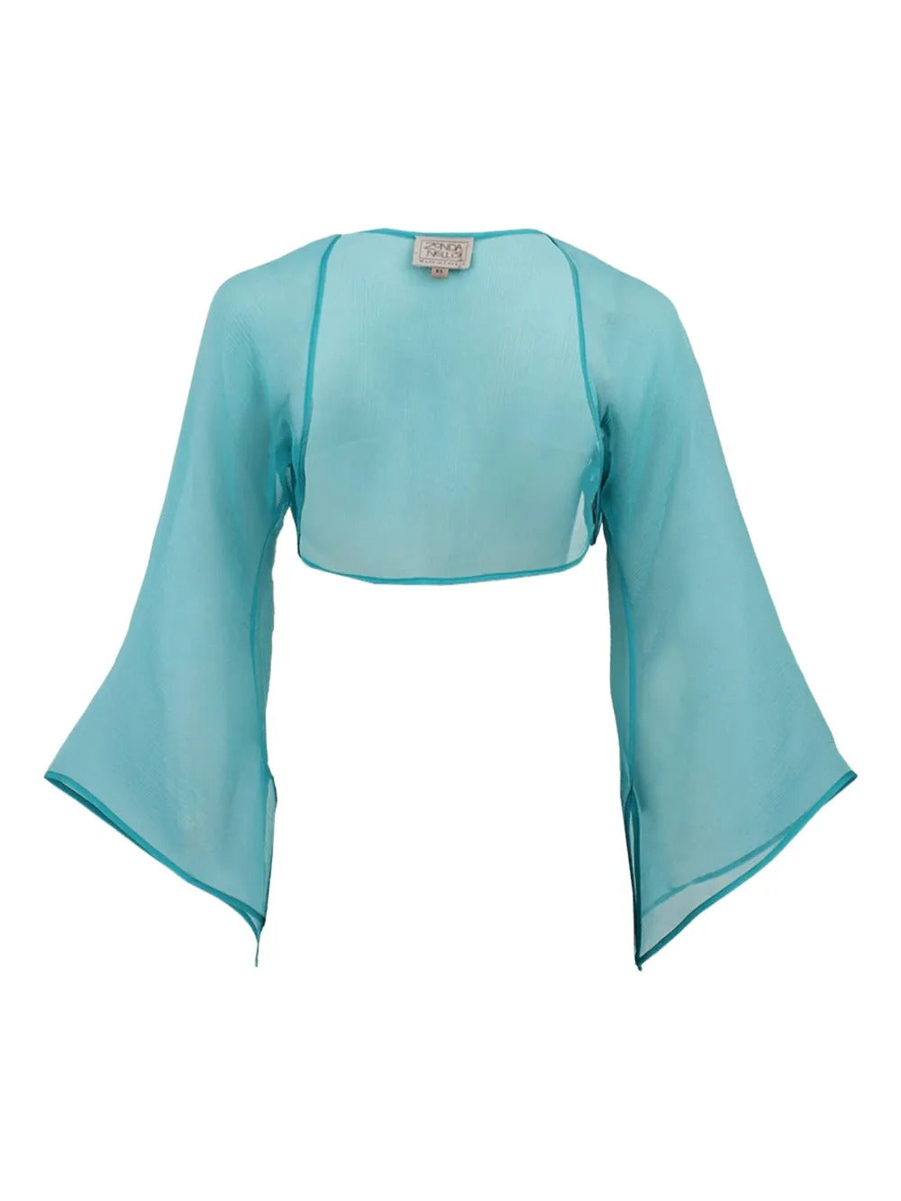 Zonda Nellis  Soleil bell-sleeve sheer jacket
