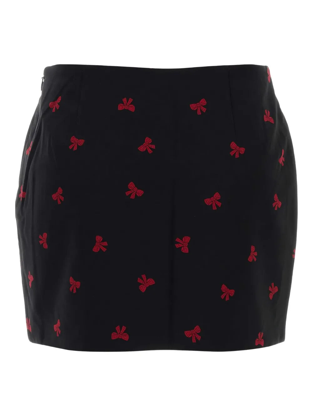 Alessandra Rich  bow-print button skirt