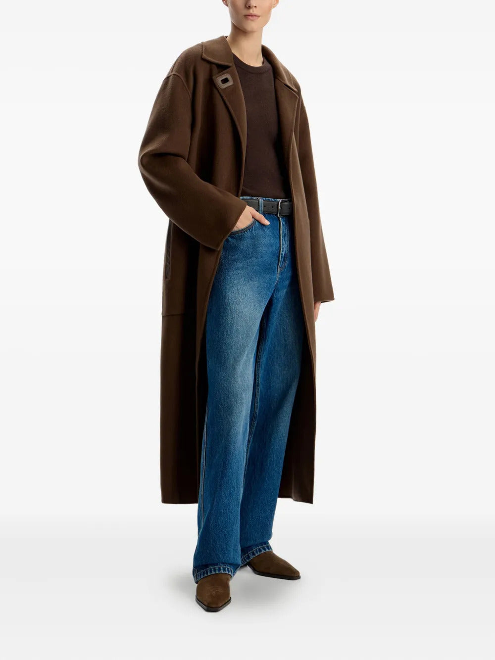 12 STOREEZ  312 leather-patch jeans
