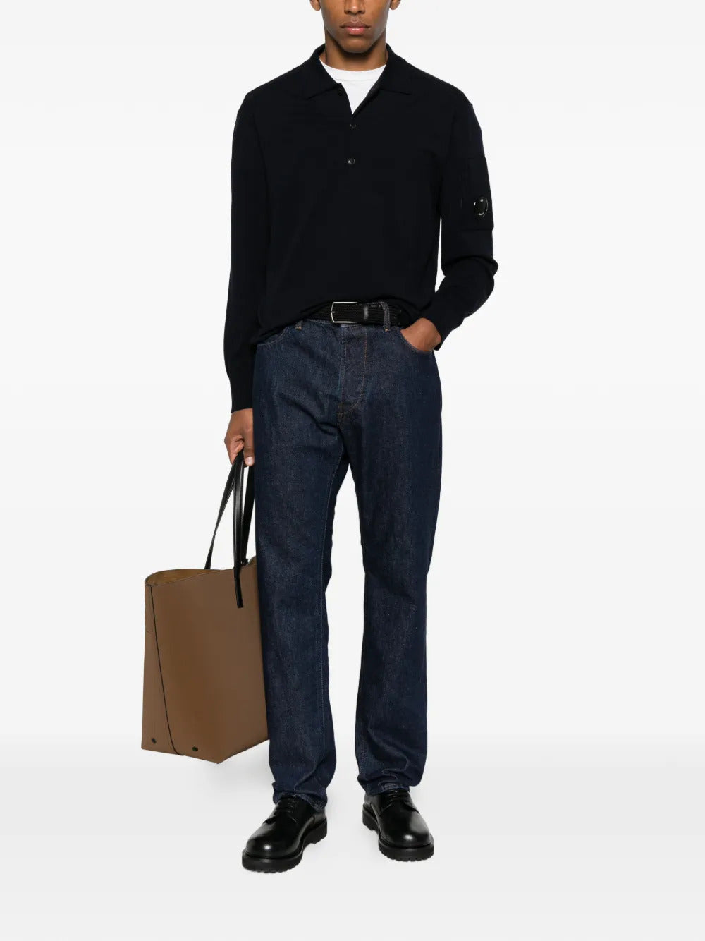 C.P. Company button polo shirt