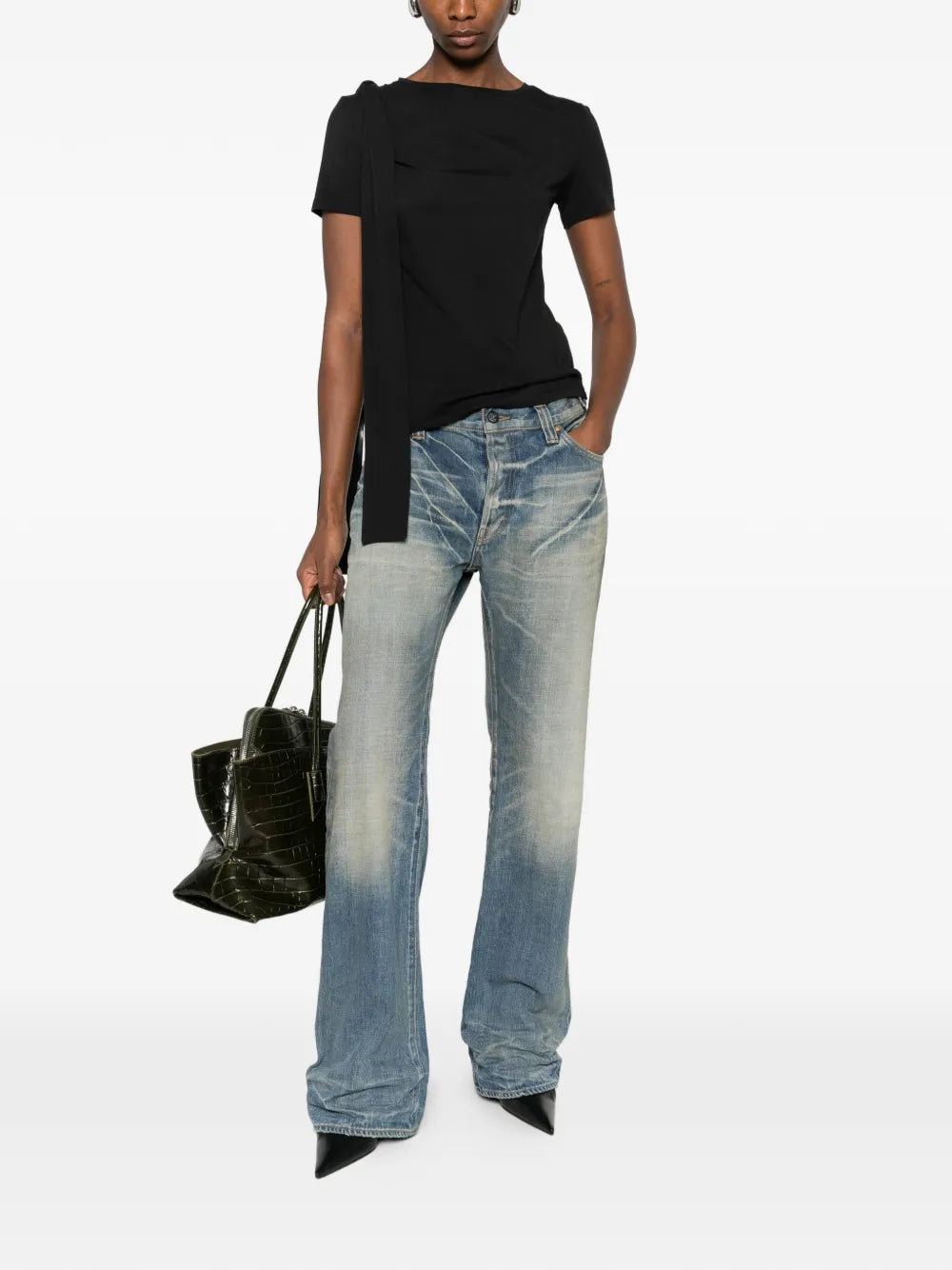Blumarine  draped T-shirt