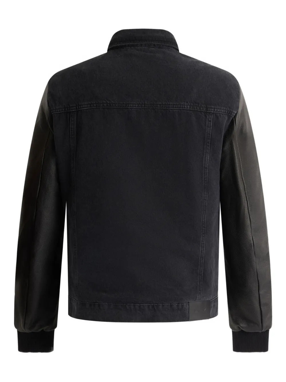 Bally  leather-sleeve jacket