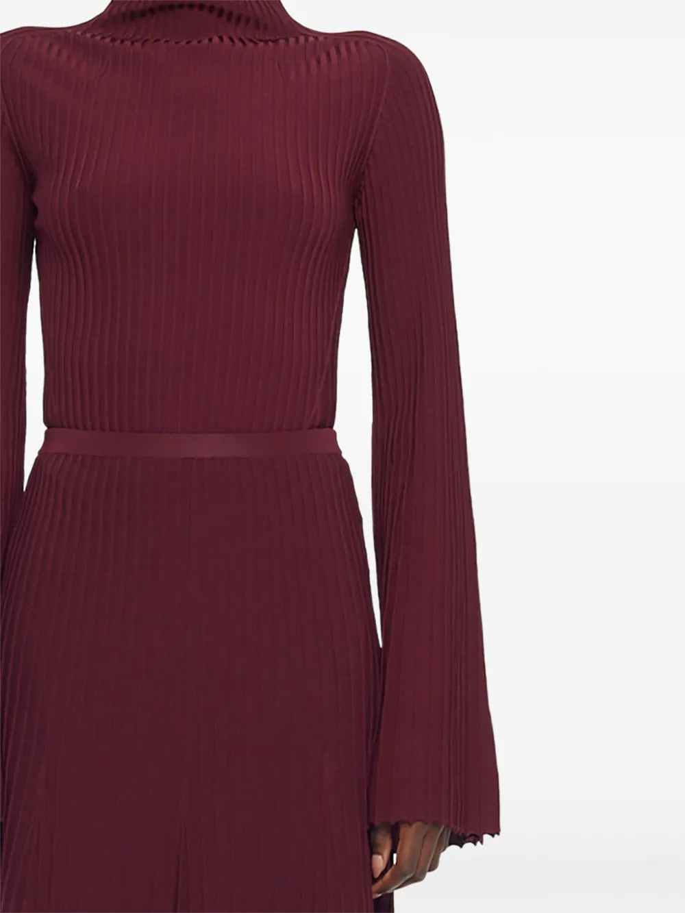 Adam Lippes  pleated roll-neck skirt