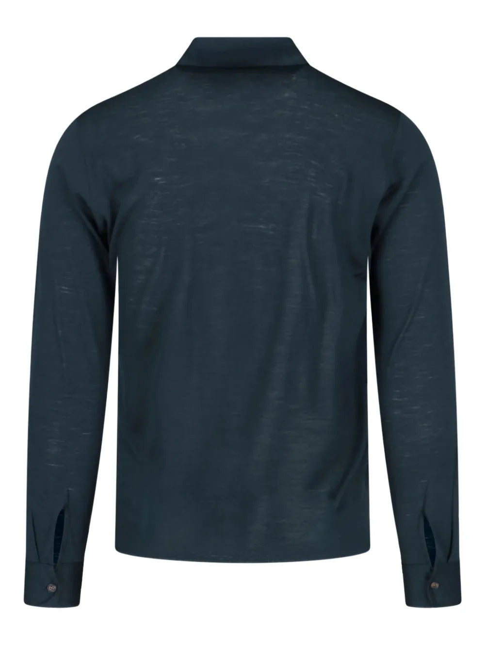 Zanone buttoned virgin-wool polo shirt
