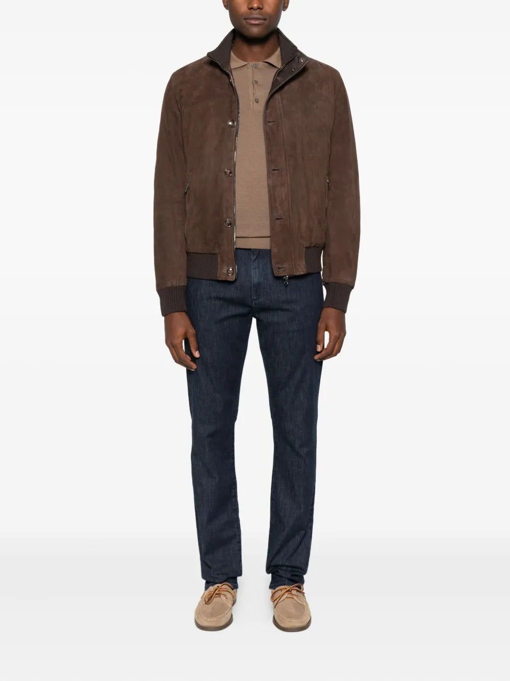 Canali long-sleeve polo shirt